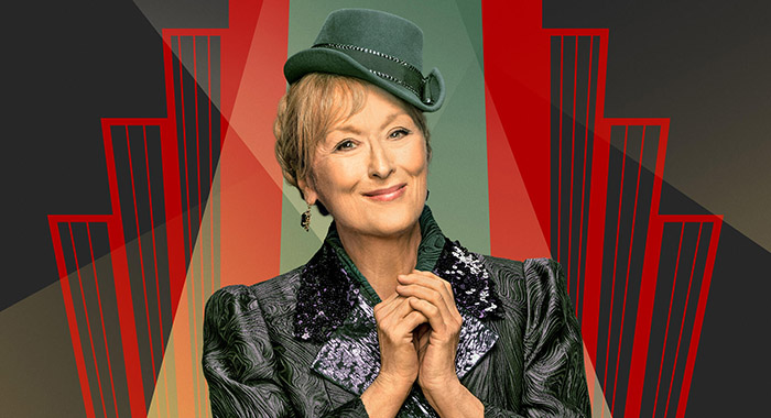 Meryl Streep in a poster for Only Murders in the Building season 3