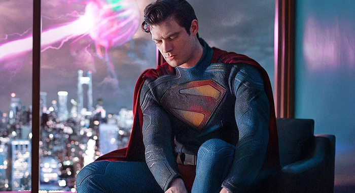 David Corenswet as Superman in an image from James Gunn's Superman (2025)