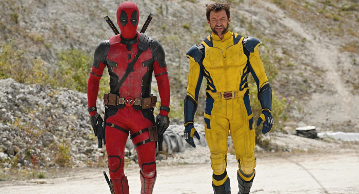 Ryan Reynolds and Hugh Jackman in Deadpool 3 (2024)