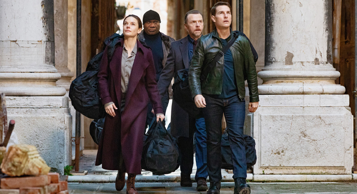 Rebecca Ferguson, Ving Rhames, Simon Pegg, and Tom Cruise in Mission: Impossible - Dead Reckoning Part One (2023)